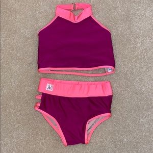 Kandi Kouture XL child bra top and brief set.